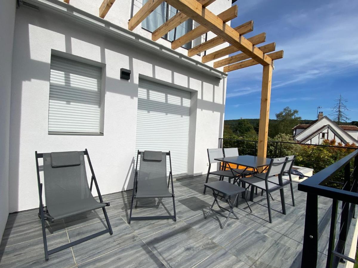 La Villa Perchee Calme, Sauna, Parking Prive Saint-Prix  Exterior foto